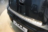 Kia Soul (09-) накладка на задний бампер профилированная с загибом, нержавеющая сталь, к-кт 1шт.