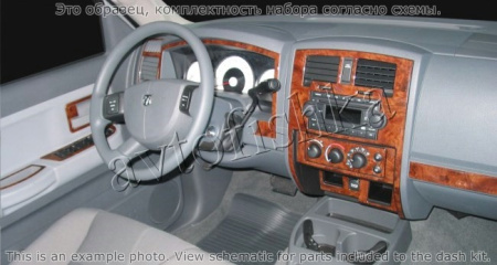 Декоративные накладки салона Dodge Dakota 2005-2007 Bench Seats