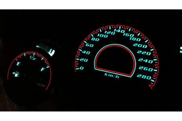 Шкалы приборов LED (циферблаты) в щиток приборной панели Dodge Challenger 2011-2014 дизайн SRT 