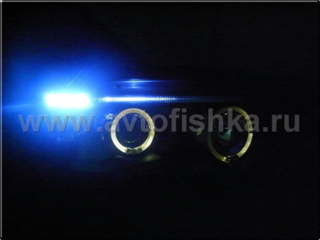 BMW X5 (98-03) фары передние линзовые черные, со светящимися ободками, с белыми поворотниками, комплект 2 шт.