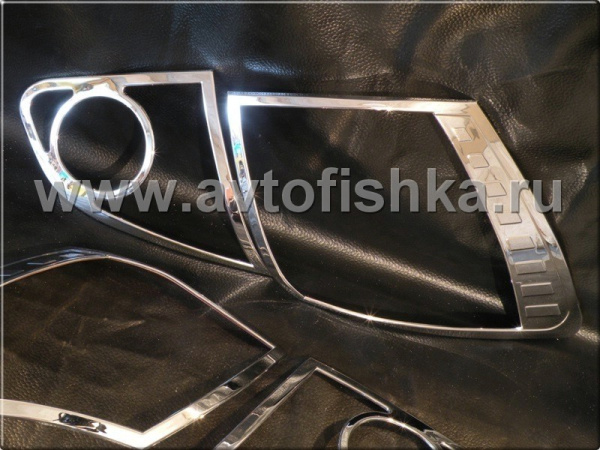 Nissan Qashqai (06-) накладки на задние фонари хромированные, комплект 2 шт.