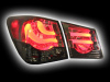 Chevrolet Cruze (09-) задние светодиодные тонированные фонари в стиле BMW