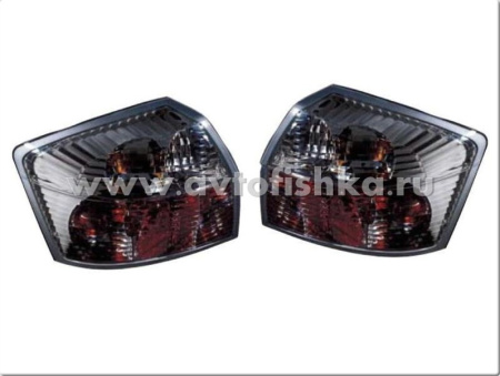 Audi A4 (01-05) фонари задние красно-тонированные, дизайн Lexus Altezza, комплект 2 шт.
