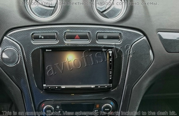 Ford Mondeo 2006-2011 отделка салона, набор 16 шт.