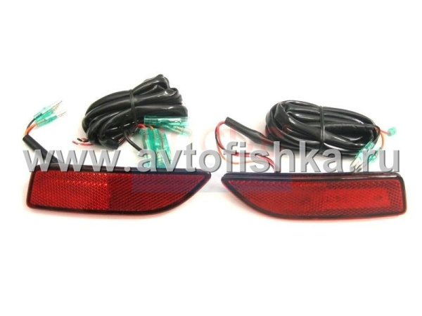 Toyota Corolla (11-) фонари заднего бампера светодиодные красные, комплект 2 шт.