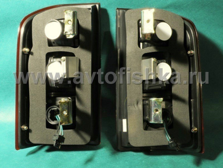 Nissan Patrol GR II Y61 (98-04) фонари задние светодиодные красно-тонированные, комплект 2 шт.