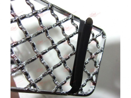 Toyota Land Cruiser Prado 120 (2003-2009) вставки в решетку радиатора из нержавеющей стали, дизайн Bentley, комплект 8 шт.