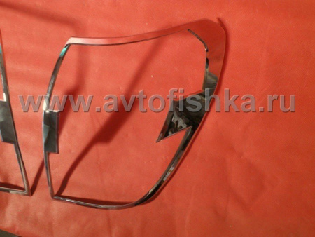Chevrolet Captiva (06-) накладки на задние фонари хромированные, комплект 2 шт.