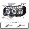 Ford Escape, Maverick (05-07) линзованные фары передние черные с ангельскими глазками 