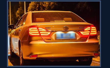 Toyota Camry V50 (14-17) фонари задние светодиодные красно-белые
