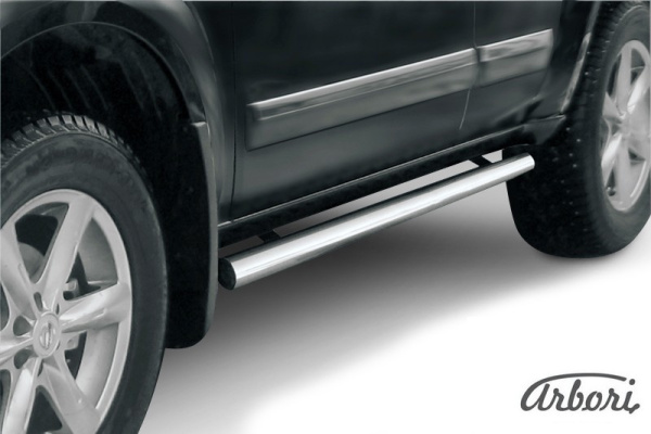 Защита штатных порогов d76 труба Nissan Pathfinder R51 (05-09)