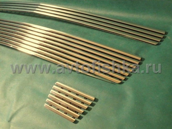 Chevrolet Tahoe (07-) накладки на решетку радиатора и бампера, алюминиевые, комплект 4 шт.