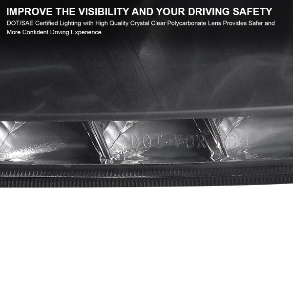 Honda Civic, Ferio (2003-2005) передние фары линзованные черные с ходовыми огнями