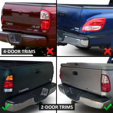 Toyota Tundra (2000-2006) задние фонари чёрные светодиодные