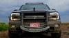 Фары передние черные с LED подсветкой — Chevrolet Trailblazer 2001-2009