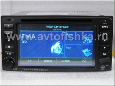 Toyota Corolla (01-06) года автомагнитола с GPS навигацией, штатное головное устройство.