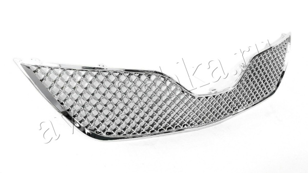 Toyota Camry V40 (09-11) решетка радиатора и переднего бампера хромированные, дизайн Bentley, комплект 2 шт.