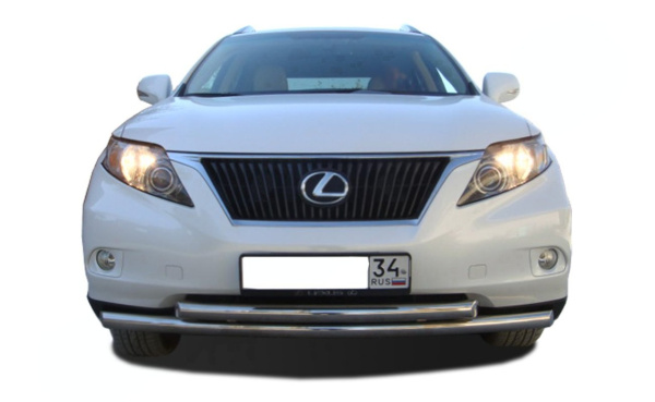 Защита переднего бампера двойная LEXUS RX 2009-2015