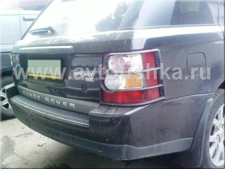 Range Rover Sport (05-) решетки задних фонарей черные, защита, комплект 2 шт.