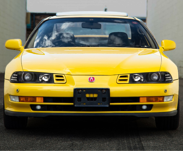 Honda Prelude (92-96) фары передние линзовые черные, комплект 2 шт.