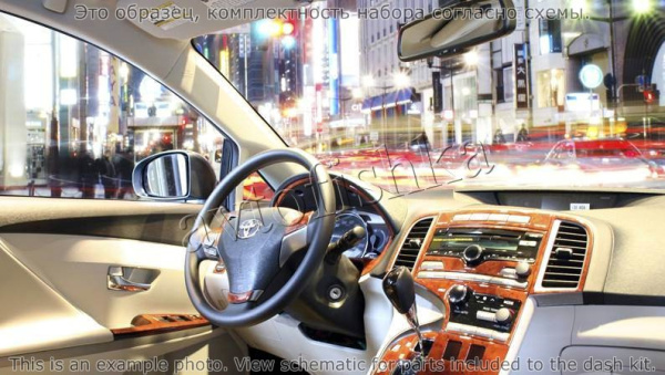 Декоративные накладки салона Toyota Venza 2009-н.в. полный набор, Радио Type B