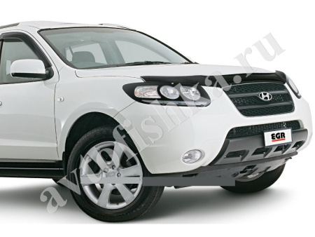 Дефлектор капота темный Hyundai Santa Fe 2006-2012