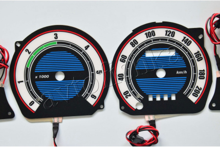 Ford Transit светодиодные шкалы (циферблаты) на панель приборов