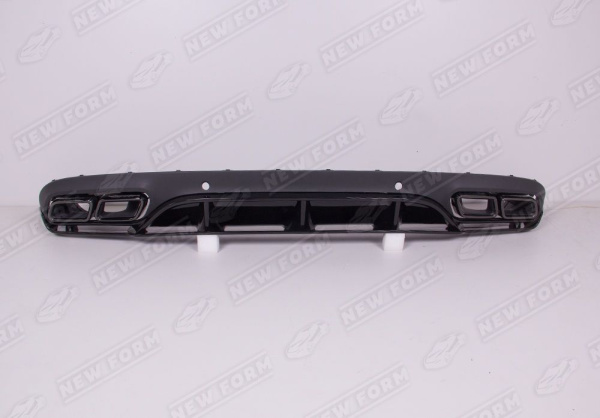 Mercedes-Benz C-Klasse W205 Coupe 2014 - 2018 Диффузор заднего бампера 6.3 Edition с черными насадками