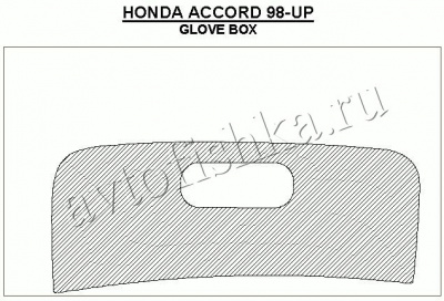Декоративные накладки салона Honda Accord 2001-2002 перчаточный ящик, 1 элементов.