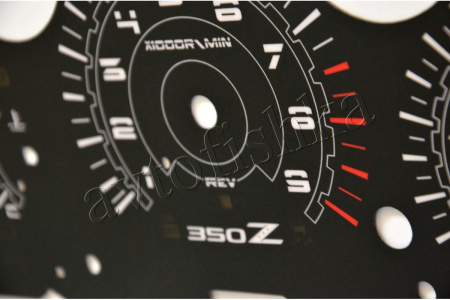 Nissan 350 Z светодиодные шкалы (циферблаты) на панель приборов