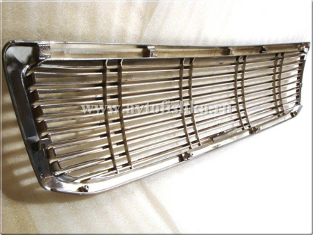 Toyota Land Cruiser Prado 120 (02-) решетка радиатора хромированная с черной рамкой, полностью пластиковая