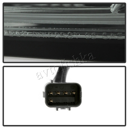 Jeep Grand Cherokee (04-) фонари задние светодиодные черные, комплект 2 шт.