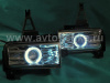 Toyota Land Cruiser 200 (08-) фары передние противотуманные линзовые хромированные, со светящимися ободками, комплект 2 шт.