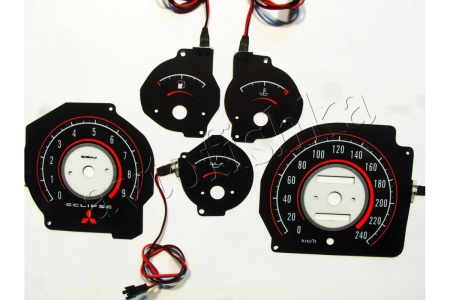 Mitsubishi Eclipse 1G светодиодные шкалы (циферблаты) на панель приборов