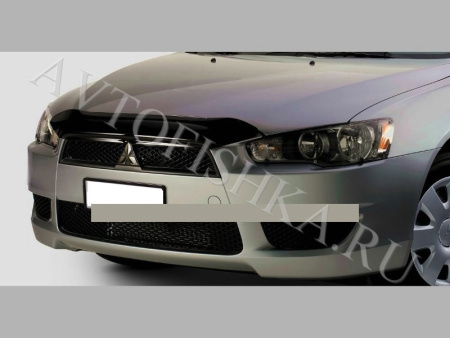 Дефлектор капота темный Mitsubishi Lancer 2007-2010