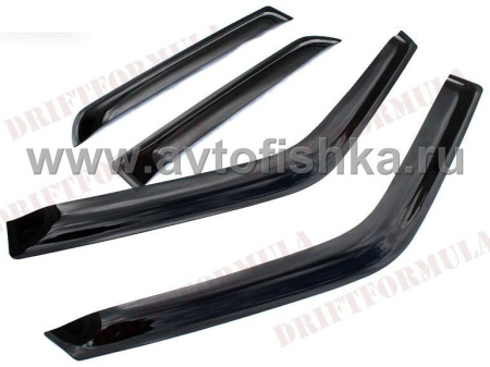 Hummer H3 (05-) дефлекторы окон черные - ветровики, комплект 4 шт.