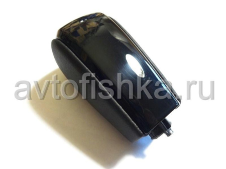 Toyota Land Cruiser Prado 120, 150 ручка на рычаг переключения передач АКПП, черное дерево (piano black) и черная кожа.