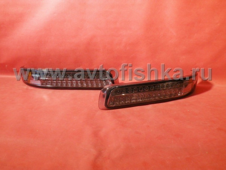 Chevrolet Tahoe, Suburban (99-06) фонари передние тонированные светодиодные, подфарные, комплект 2 шт.