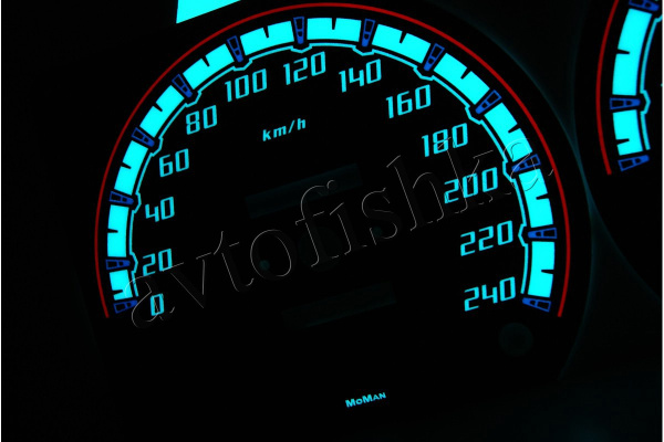 Mitsubishi Colt 1988-1992 светодиодные шкалы (циферблаты) на панель приборов