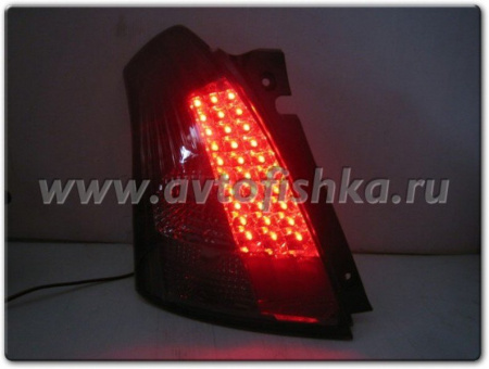 Suzuki Swift (04-) фонари задние светодиодные тонированные, комплект 2 шт.