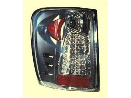 Jeep Grand Cherokee (99-04) фонари задние прозрачные светодиодные, черно-хромированные