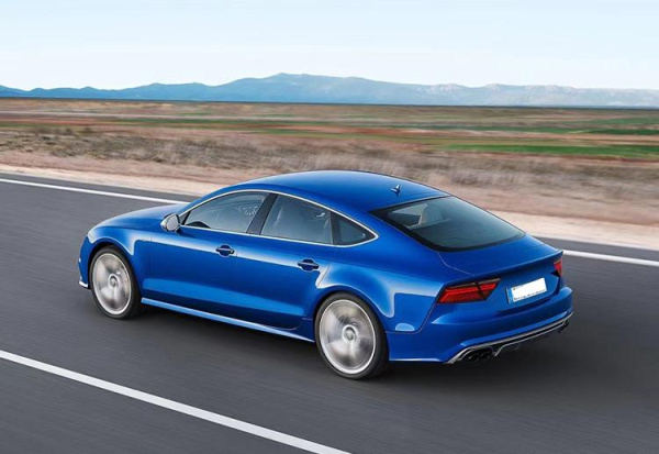 Диффузор S7 для Audi A7 штатная версия 2016-2018