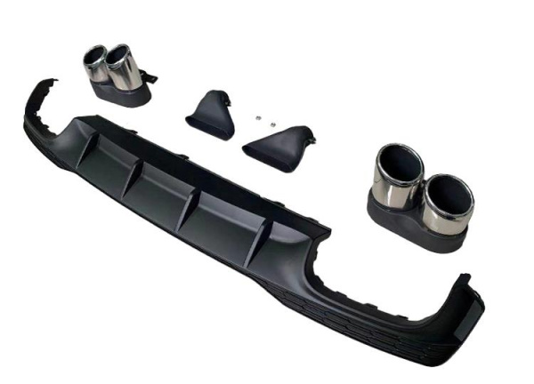 Диффузор S7 ABT с насадками из нержавейки для Audi A7