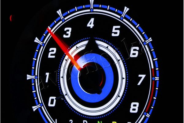 Toyota Supra MK4 светодиодные шкалы (циферблаты) на панель приборов - дизайн 1