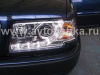Audi 80 B4 (91-95) фары передние линзовые хромированные со светодиодной подсветкой