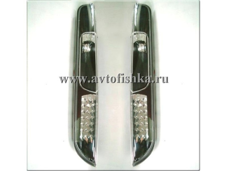 Ford Focus 2 (05-07) 3, 5 дв. хэтчбек фонари задние светодиодные черные, комплект 2 шт.