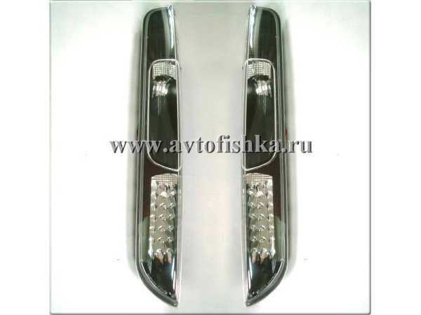 Ford Focus 2 (05-07) 3, 5 дв. хэтчбек фонари задние светодиодные черные, комплект 2 шт.