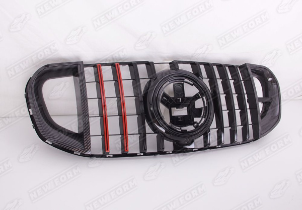 Mercedes-Benz GLS-Klasse X167 2019 - 2023 Решетка радиатора Brabus красная