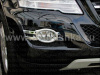 Mercedes-Benz W164 ML (09-), X164 GL (10-) рамки противотуманных передних фар хромированные, овальные, комплект 2 шт.