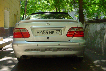 Mercedes E-Class W208 накладка LORINSER на заднее стекло